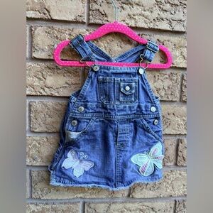 4/$25 • Old Navy Vintage Denim Patchwork‎ Overalls Dress